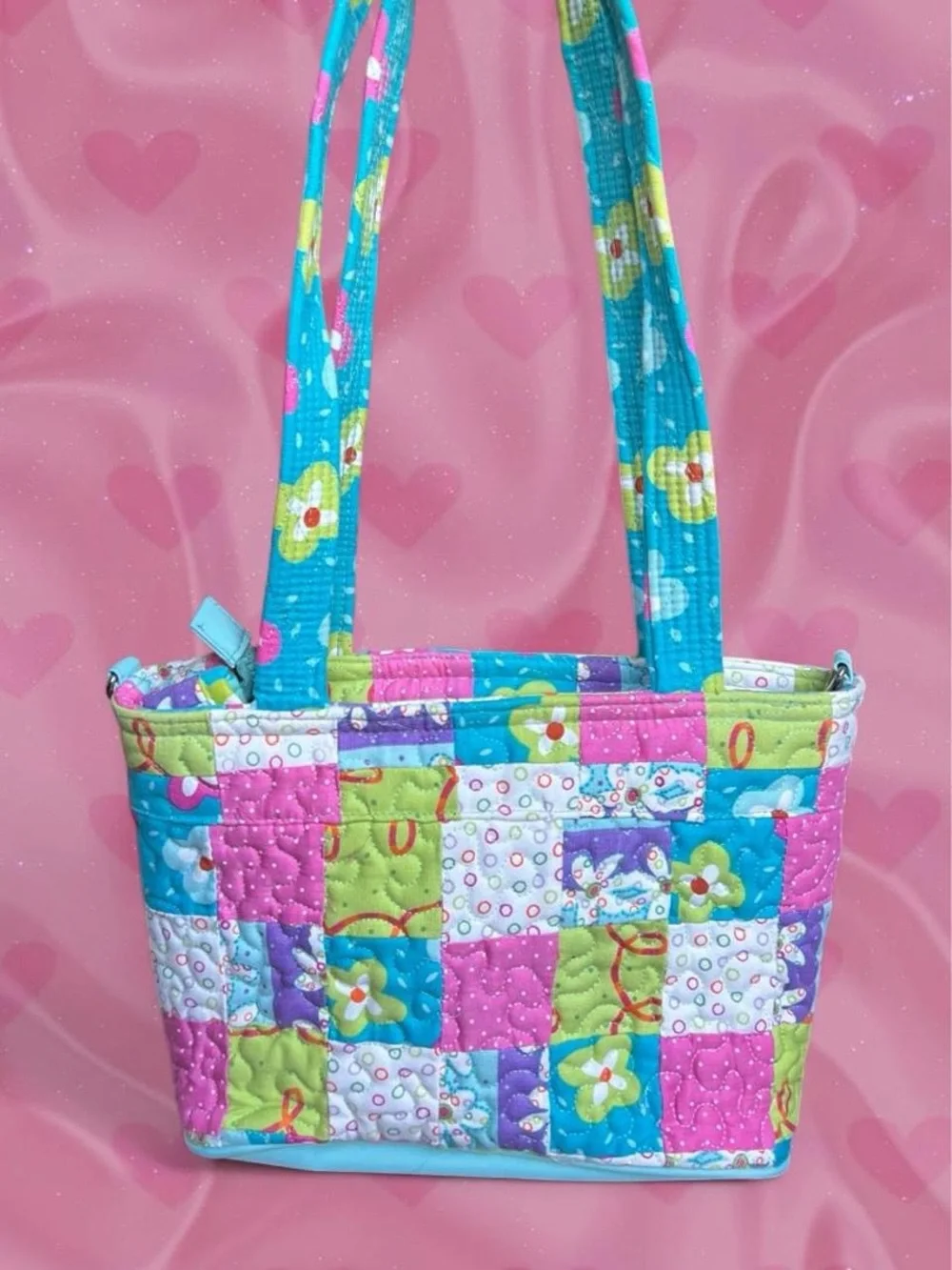 Vintage DSQ quilted patchwork bag💕